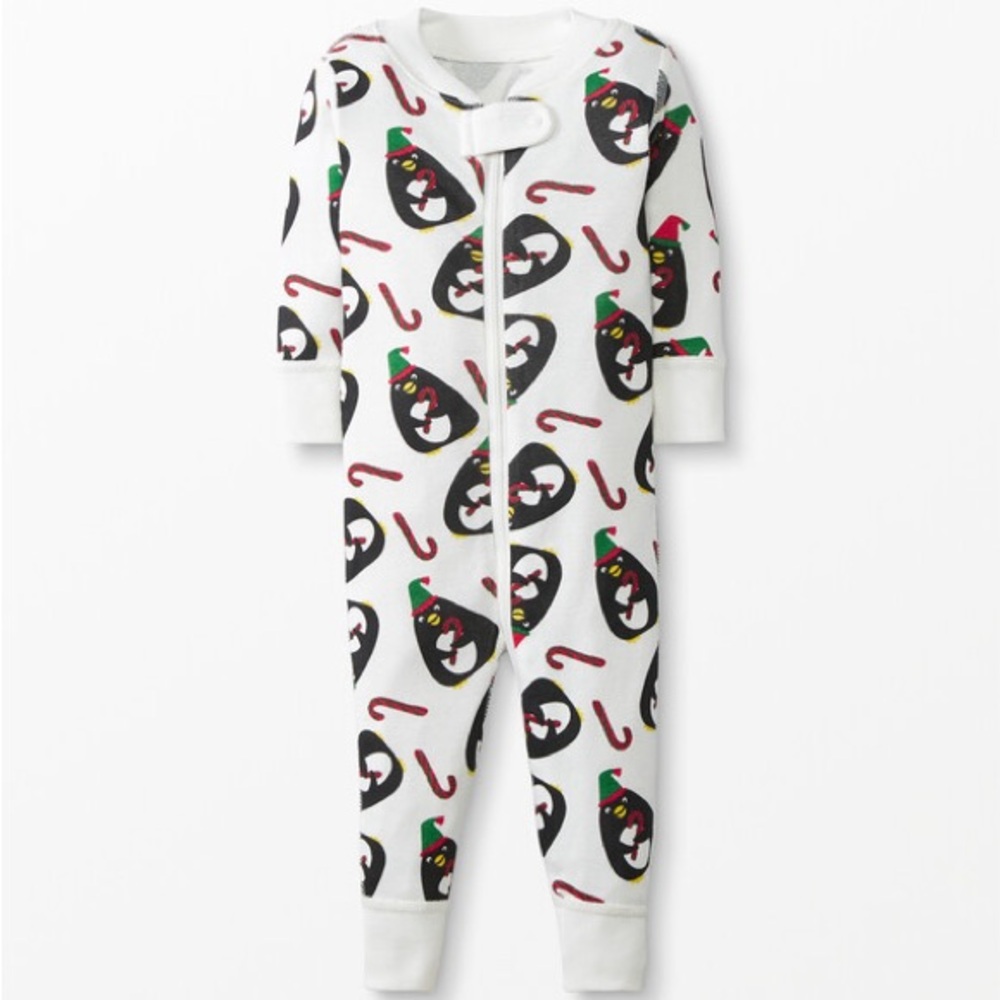 Hanna Andersson 100% Organic Cotton Christmas Penguin Pajama Sleeper